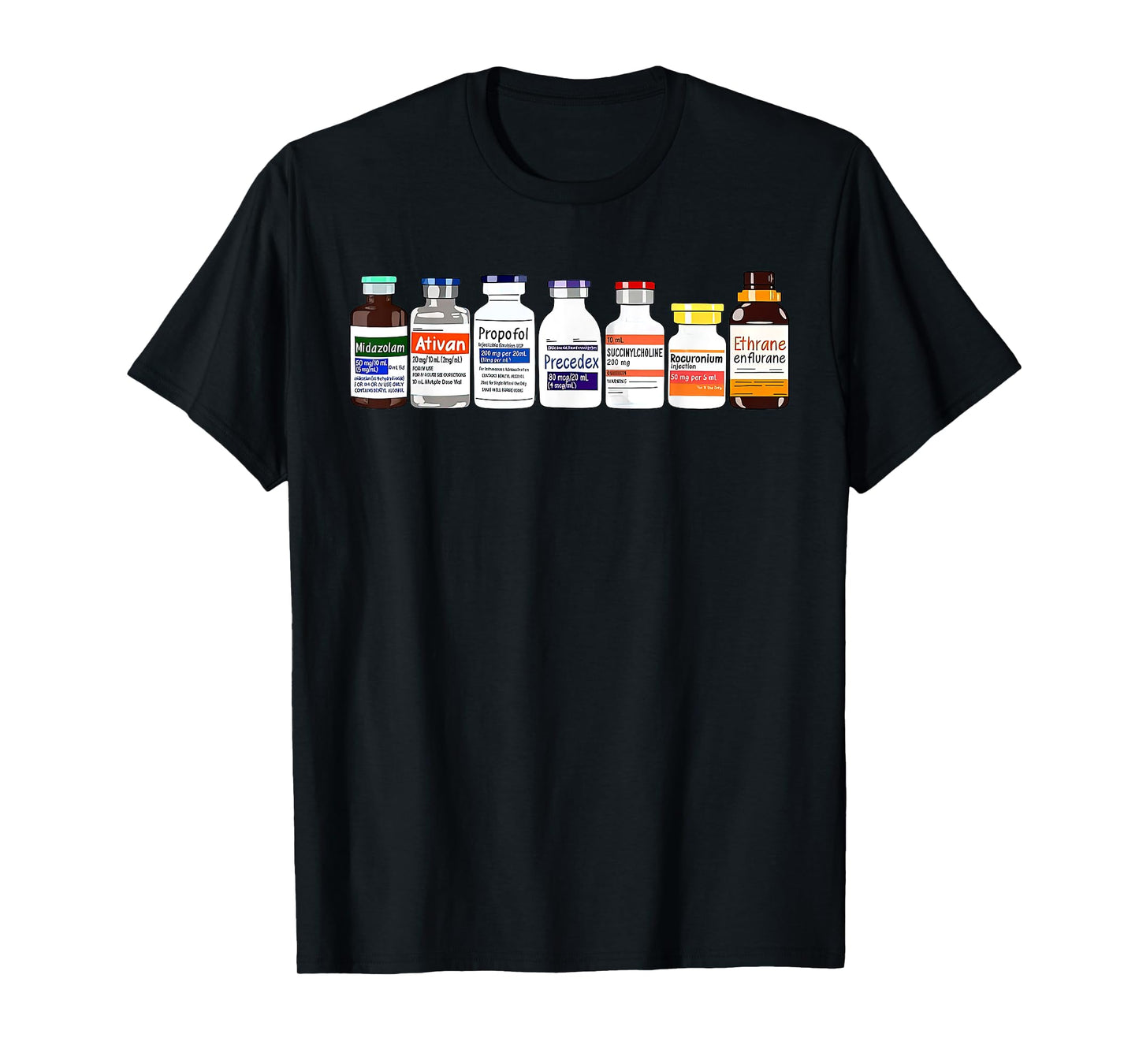 ICU Nurse Pharmacy Intensive Critical Care Black Women's Modern Classic ICU Nurse Propofol T-Shirt