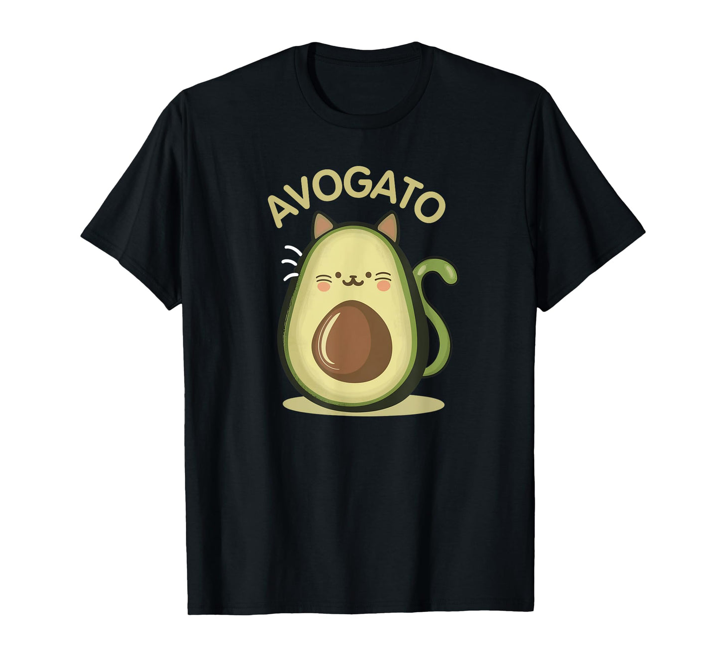 Avogato Cute Funny Cinco de Mayo Cat Avocado Kids Boys Girls T-Shirt