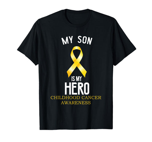 Childhood cancer awareness My Son is my hero T-Shirt