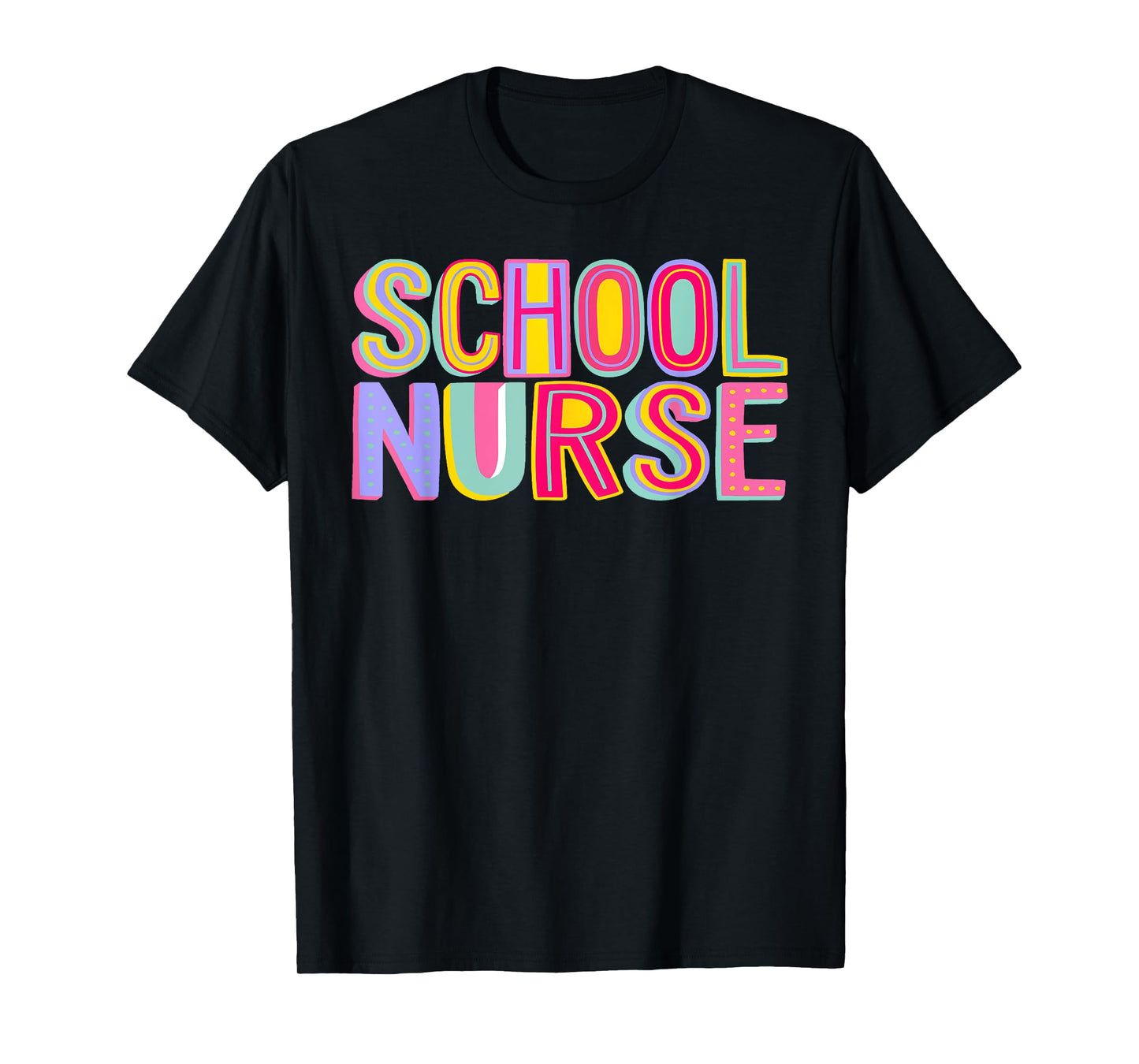 Retro School Nurse Nursing Groovy Nurse Retro Pink Nurse T-Shirt