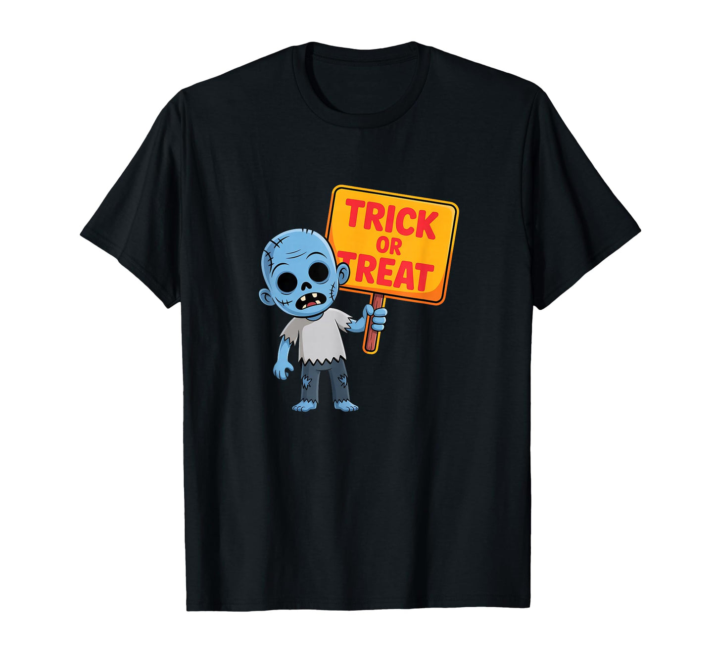 Spooky Trick or Treat Zombie Gift for Men Women T-Shirt