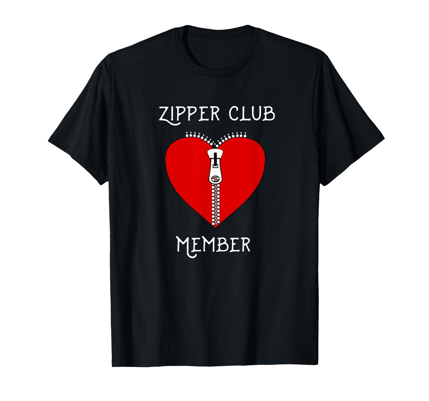Zipper Club Member Graphic Heart Surgery Survivor T-Shirt T-Shirt