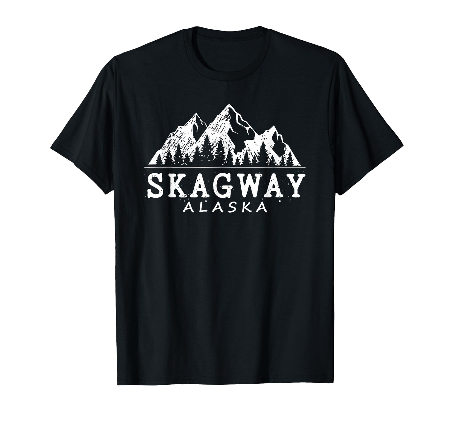 Skagway Alaska T-Shirt Vintage Mountains Nature Souvenir T-Shirt
