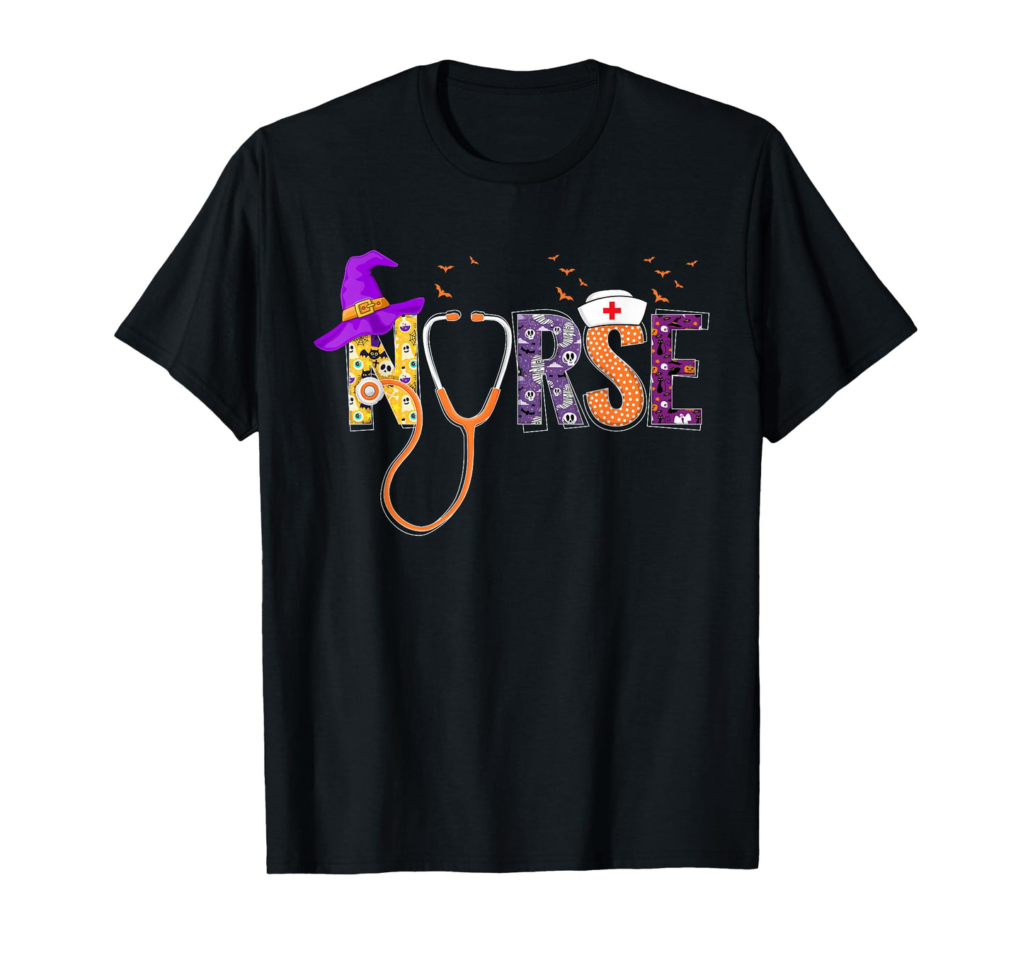 Nurse Halloween Costume Nursing Scrub Top Women T-Shirt