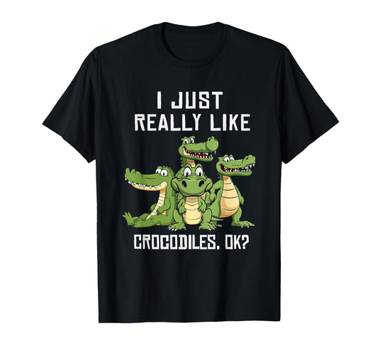 Crocodile Lover Women Alligator Kids Cute Crocodiles T-Shirt
