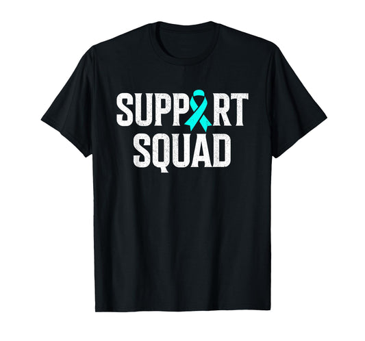 Support Squad Ovarian Cancer Raise Ovarian Cancer Awareness T-Shirt