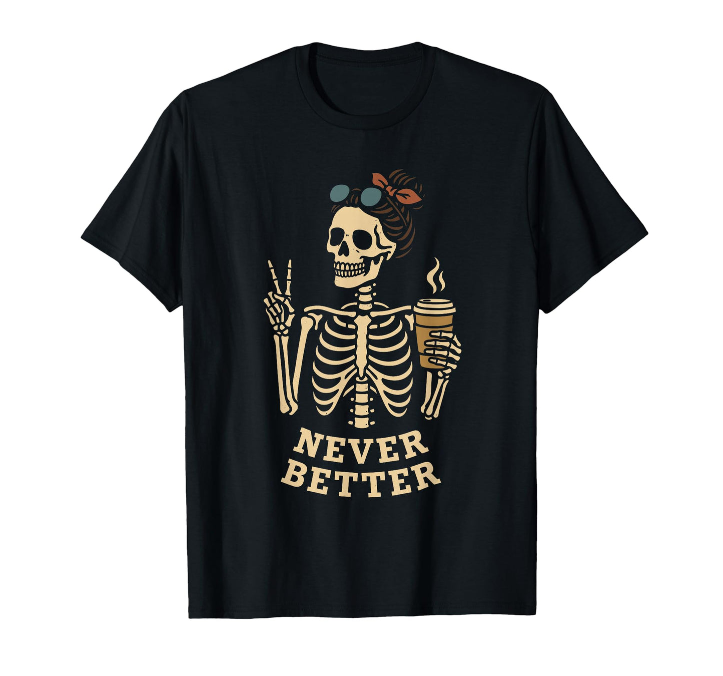 Skeleton Coffee T-Shirt