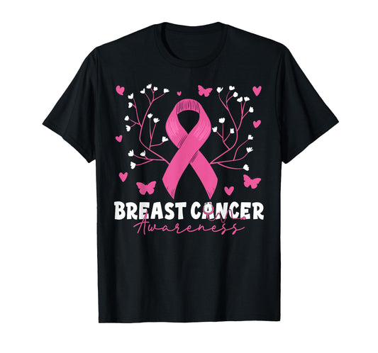 Breast Cancer Awareness Pink Stethoscope Nurse Medical Women T-Shirt