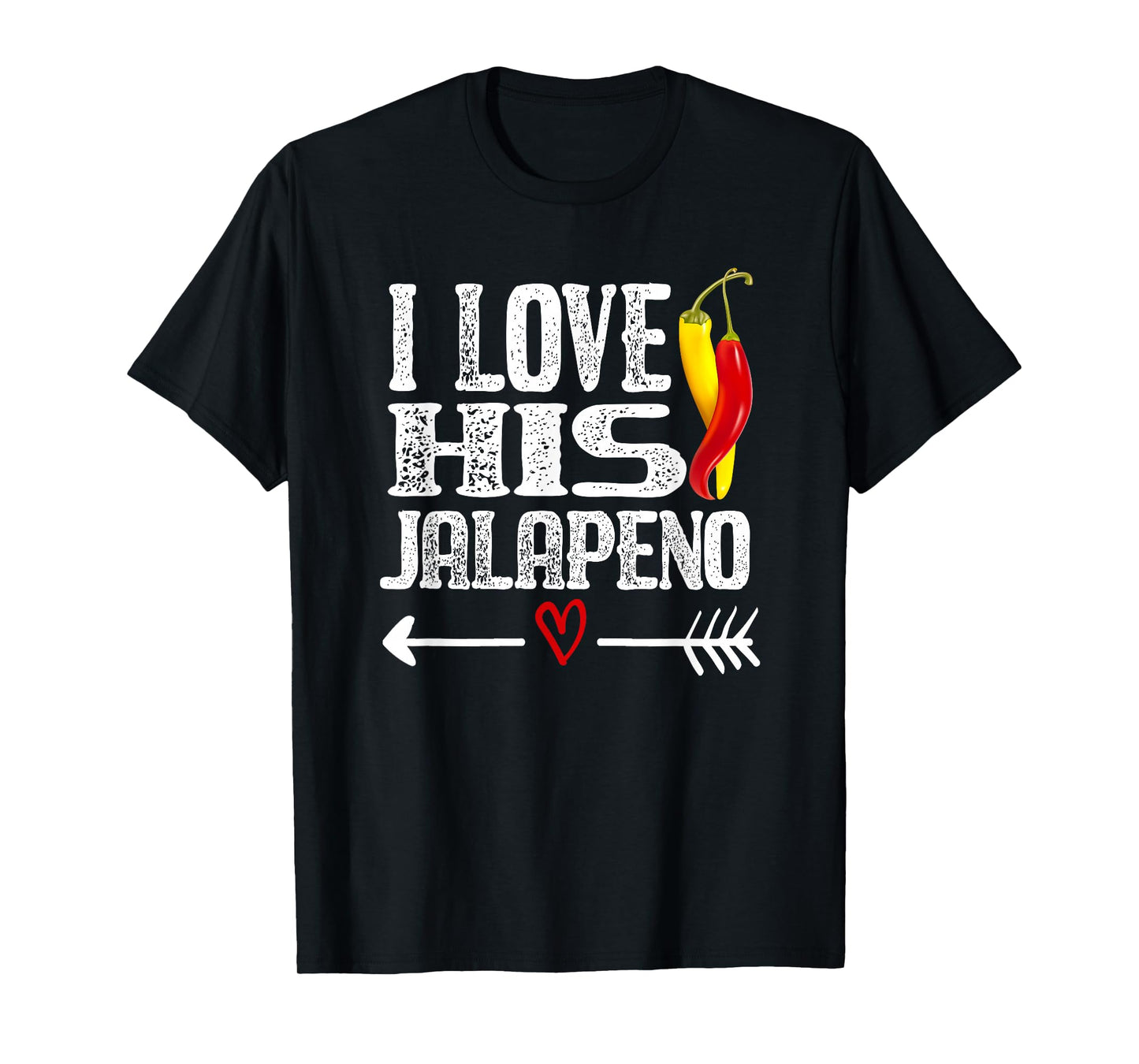 Mexican couple Cinco De Mayo I love his Jalapeno T-Shirt
