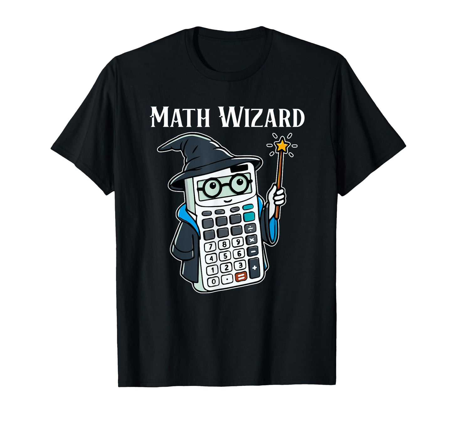 Math Wizard Calculator Funny Math Teacher T-Shirt