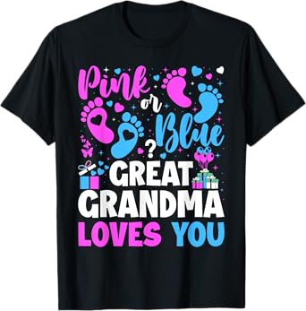 Gender Reveal Great Grandma T-Shirt