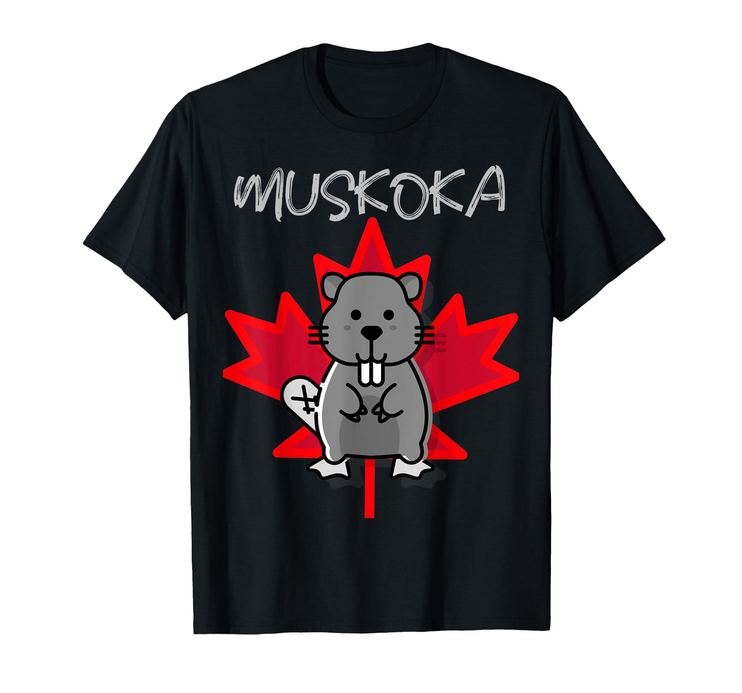 Muskoka Ontario Canada Beaver Poster Gift T-Shirt