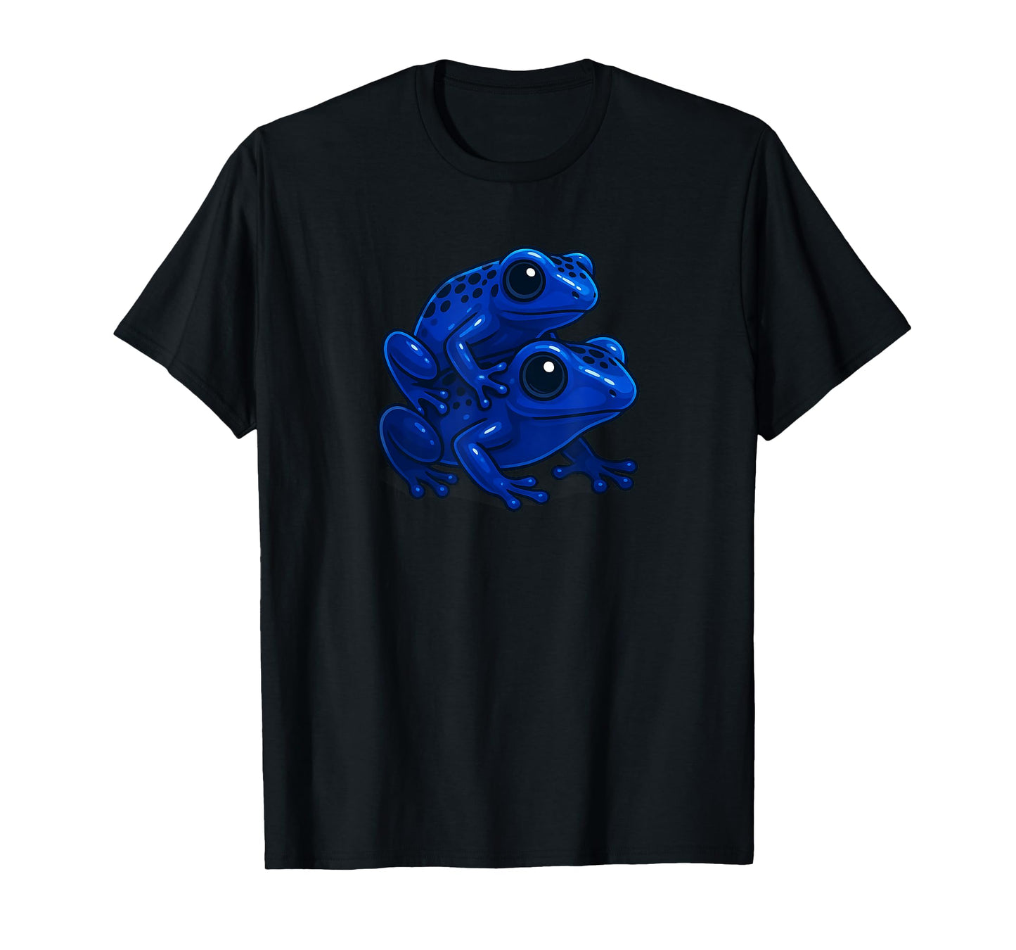 Two Blue Poison Dart Frog Design Nature Lover T-Shirt