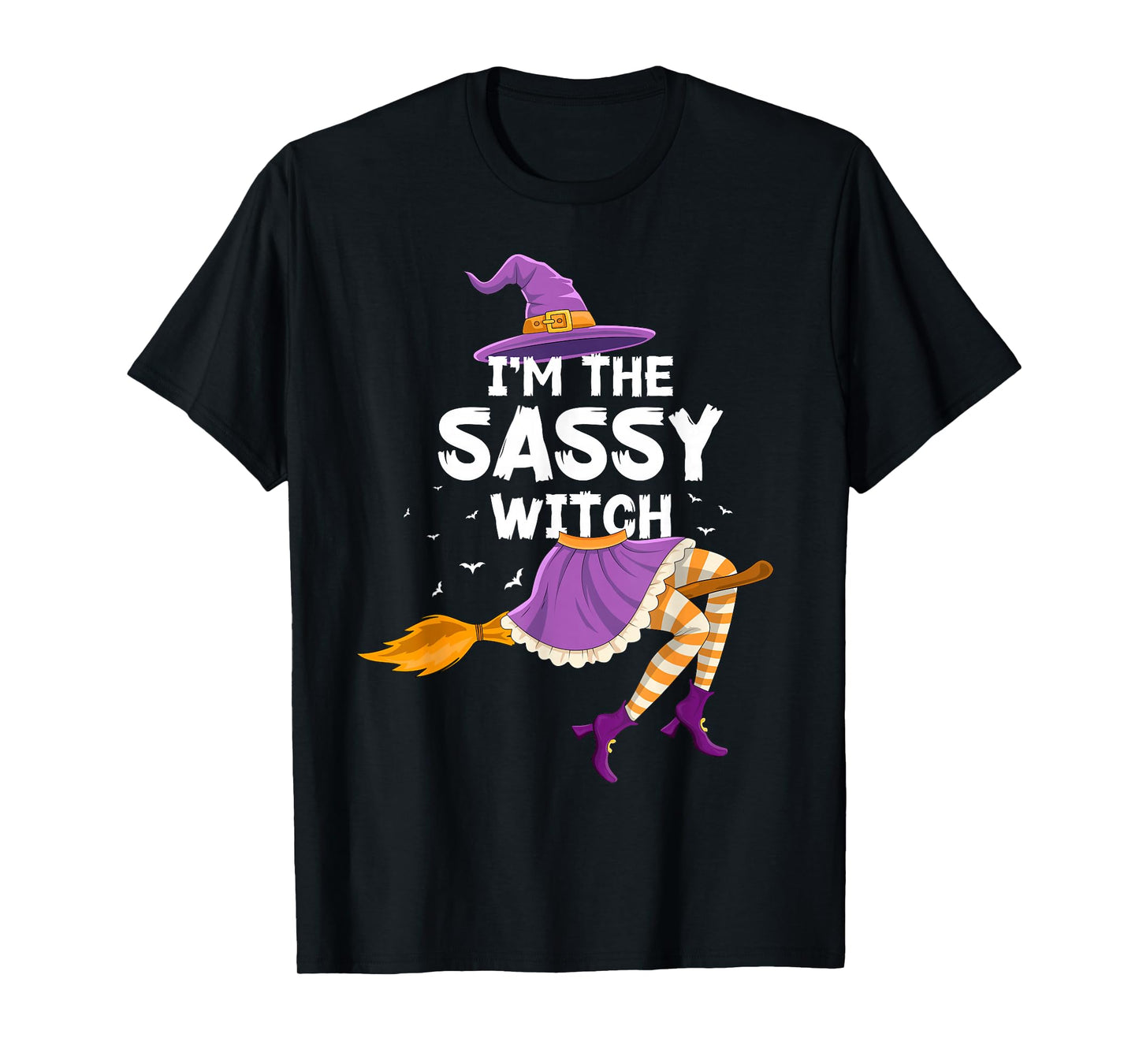 Matching Family I'm The Sassy Witch Halloween Girls Women T-Shirt