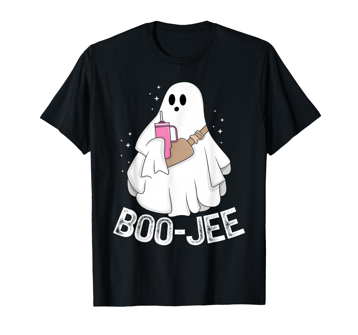 Boo JEE Boujee Cute Ghost Spooky Funny Halloween Costume T-Shirt