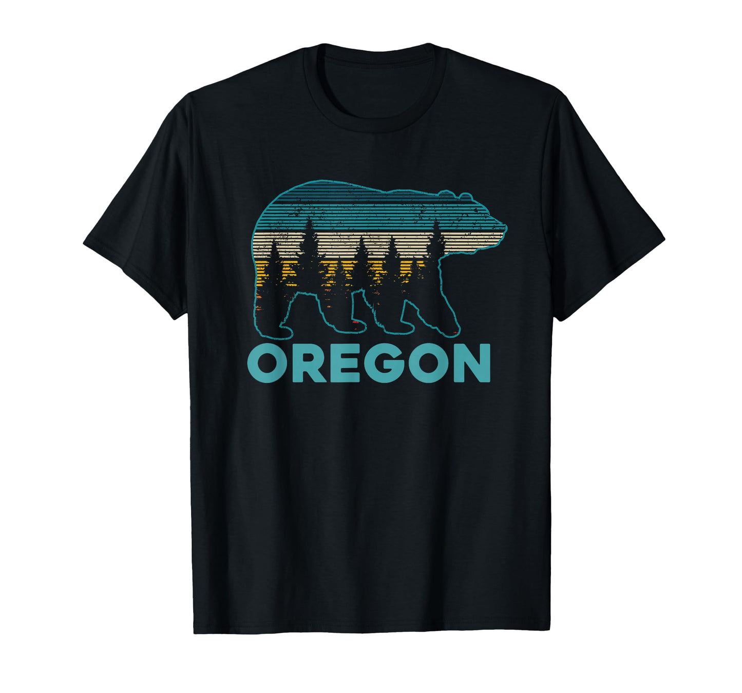 Oregon USA Grizzly Bear Souvenir T-Shirt