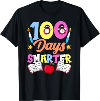100 Days Smarter Sayings Sweet Cute Team T-Shirt