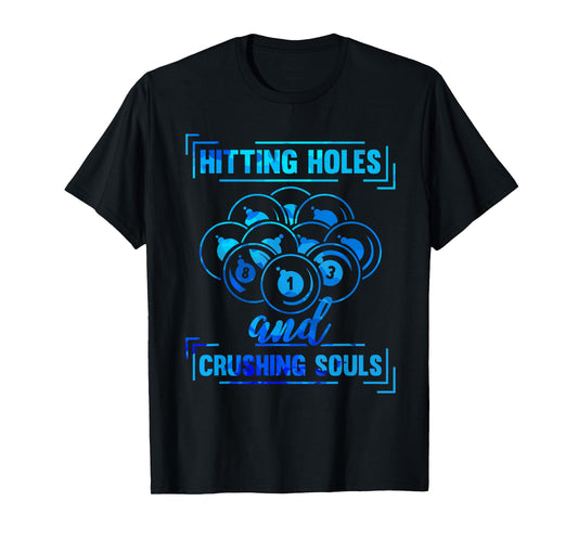 Cue Funny Billiards Pool Player Funny T-Shirt