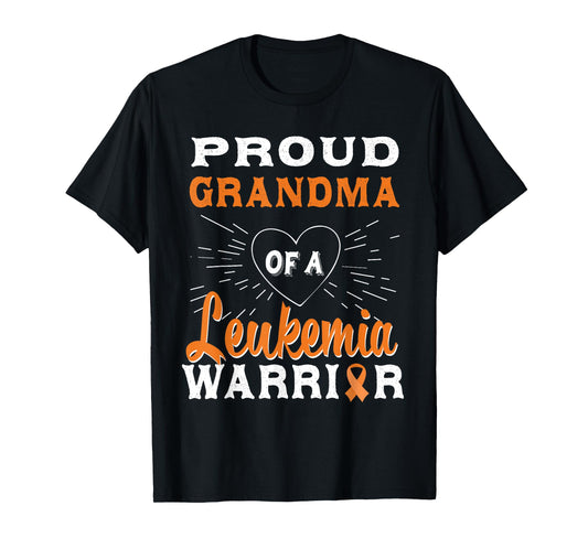 Proud Grandma Of A Leukemia Warrior Awareness T-Shirt