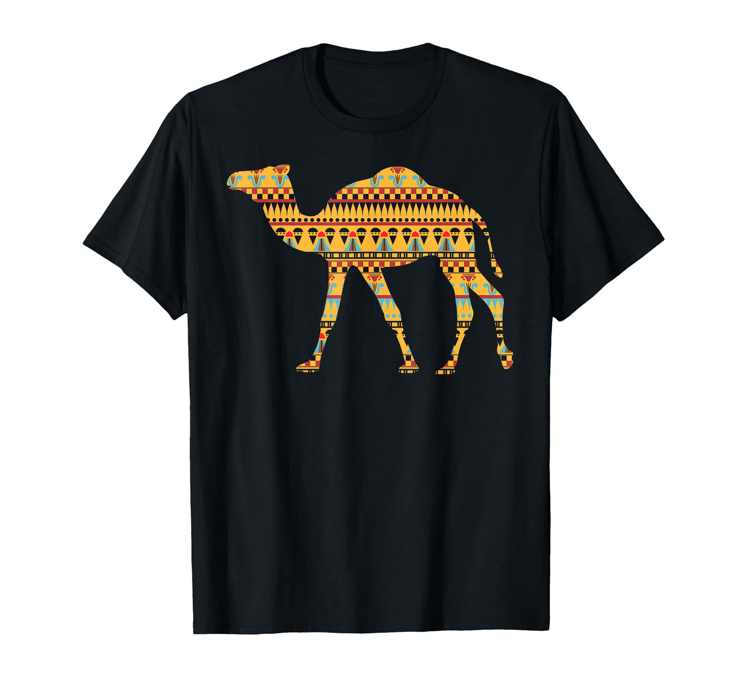 Camel T Shirt Middle Eastern Rug Pattern Women Men Kids T-Shirt