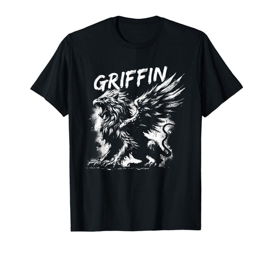 Griffin - Vintage Mythical Creature Griffin Lover T-Shirt