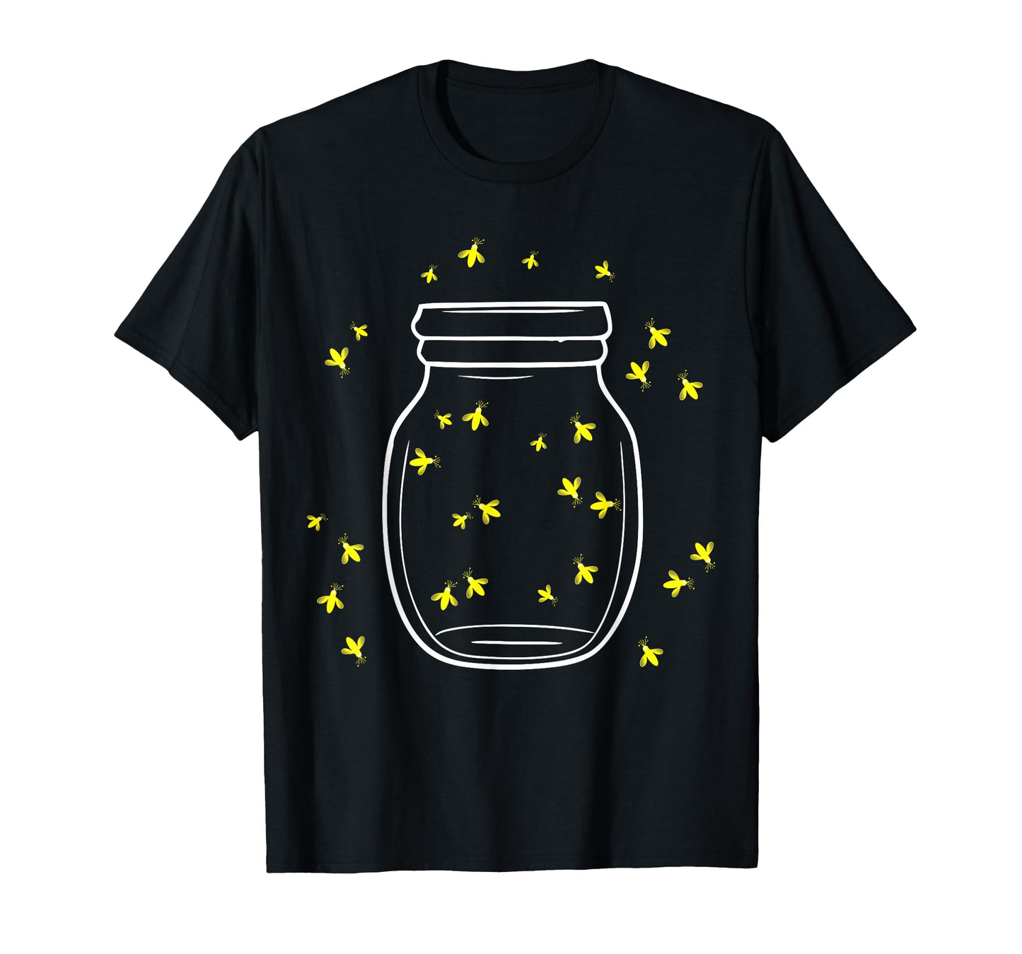 Fireflies in Jar for Nature Lovers Summer Vibe T-Shirt