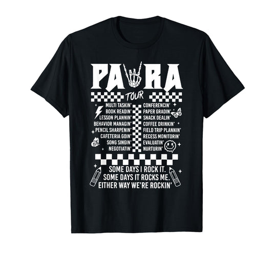 Para Tour Retro Groovy Gifts For Family T-Shirt