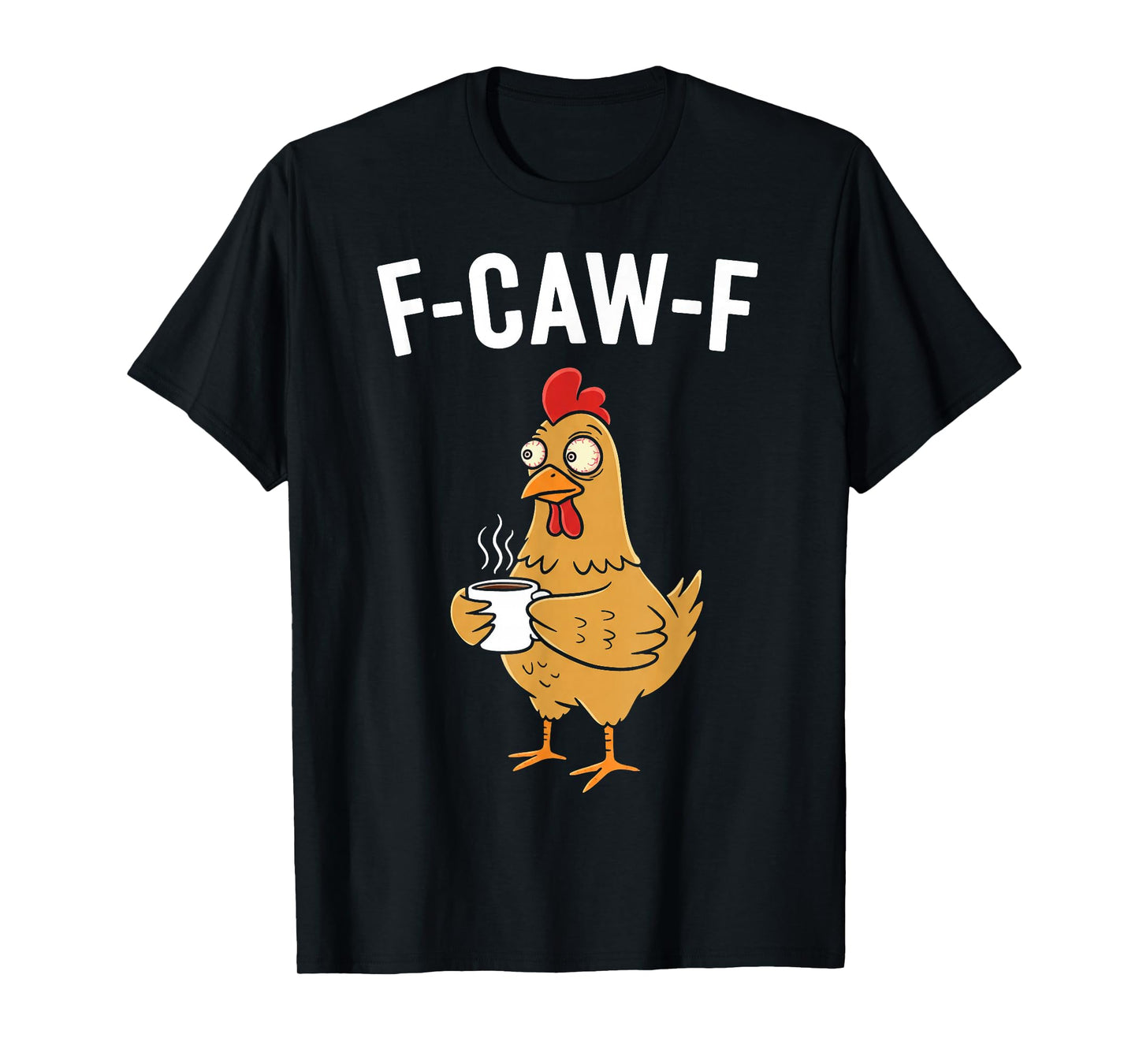 F-Caw-F Black Crow Funny Black Bird Moon Gothic Adult Humor T-Shirt