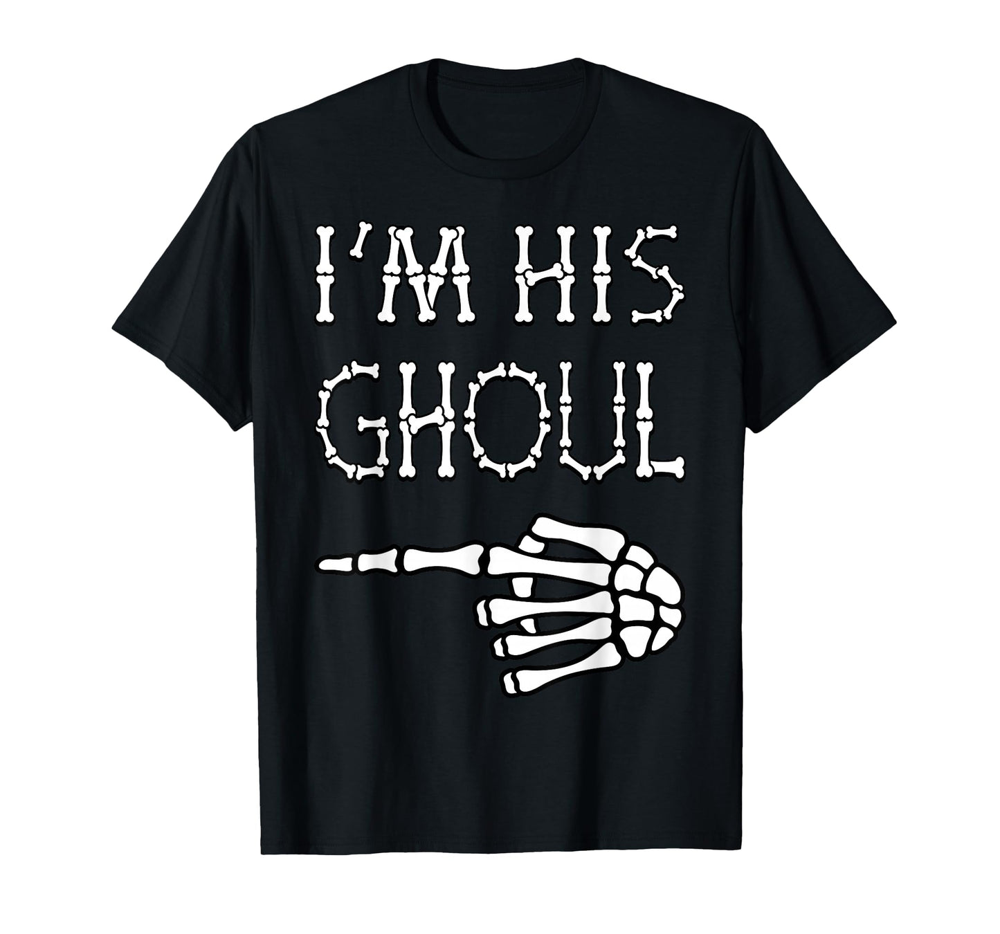 Im Her Boo Im His Ghoul Halloween Couple Matching Women Men T-Shirt
