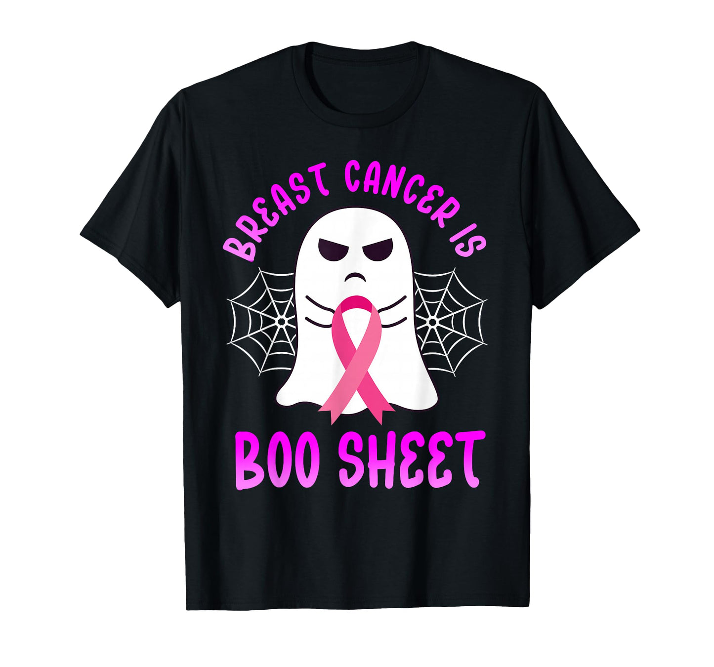 Breast Cancer Is Boo Sheet Halloween Breast Cancer Awareness T-Shirt