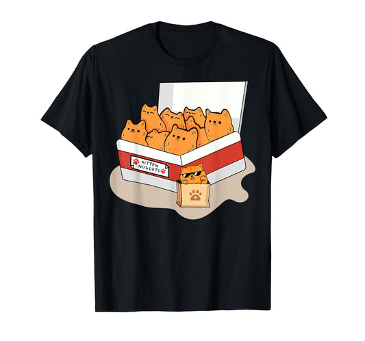 Kitten Nuggets Food Pun Gifts For Men, Women, Kid, Cat Lover T-Shirt
