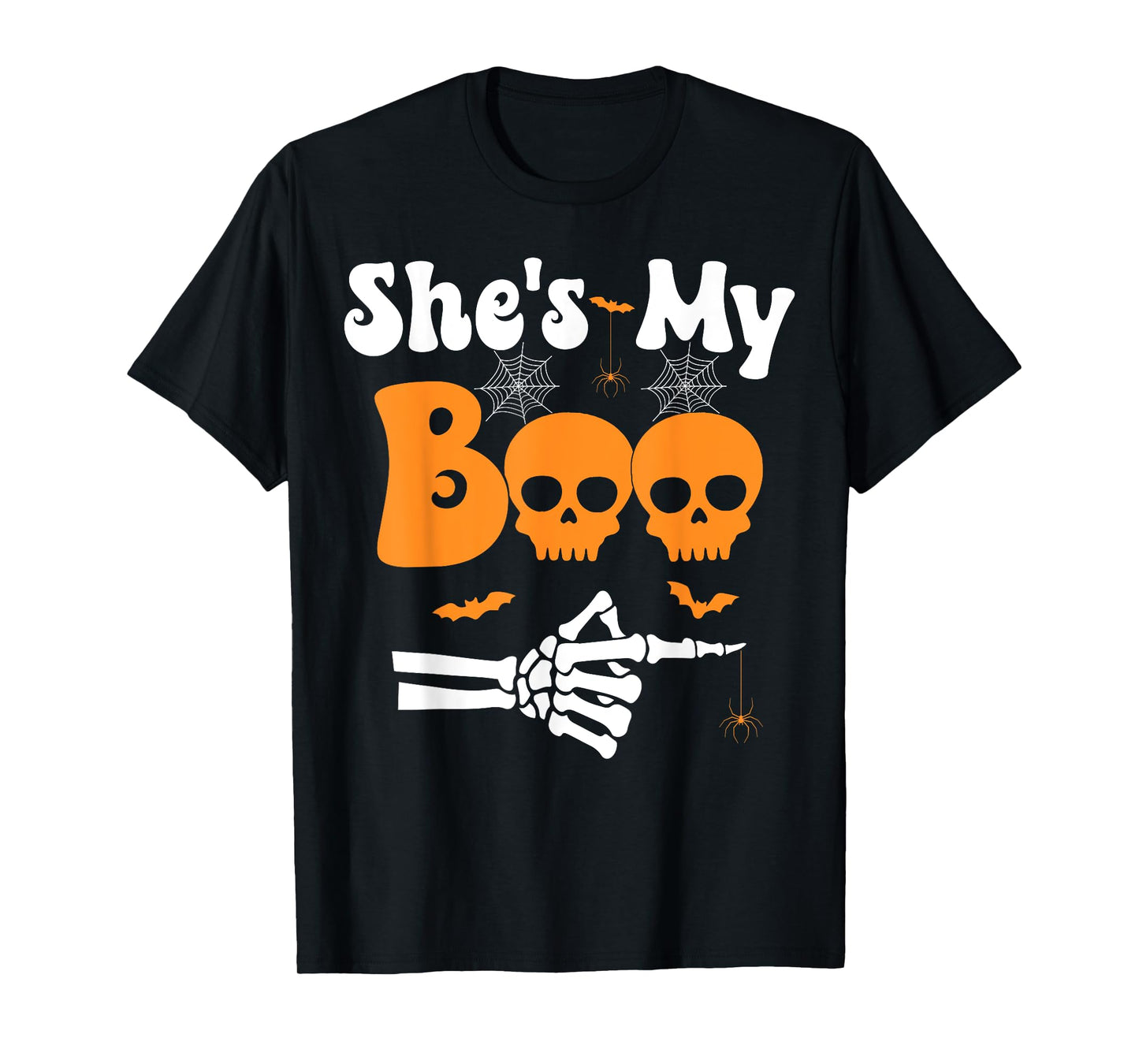 She’s My Bo Skeleton Funny Couples Matching Halloween Couple T-Shirt