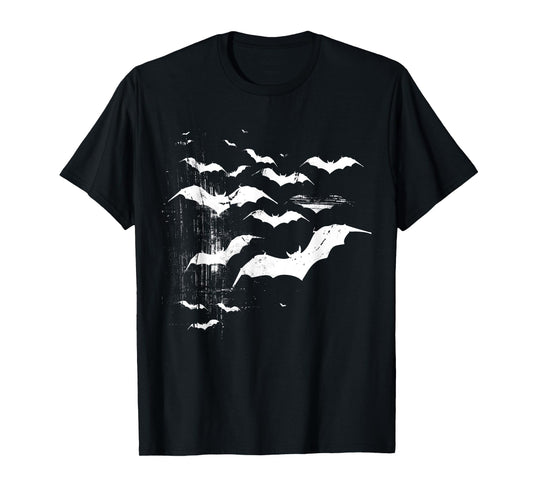 Vampire Bats Horror Spooky Scary Halloween Goth Aesthetic T-Shirt
