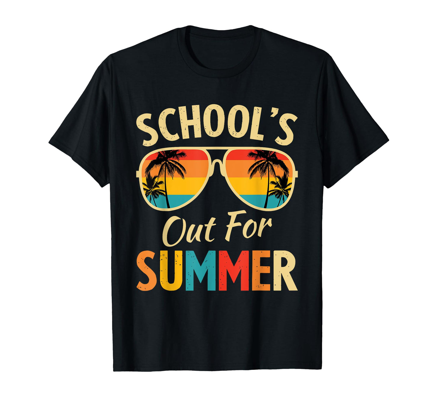 Last Day Of School Retro Schools Out For Summer Teacher T-Shirt