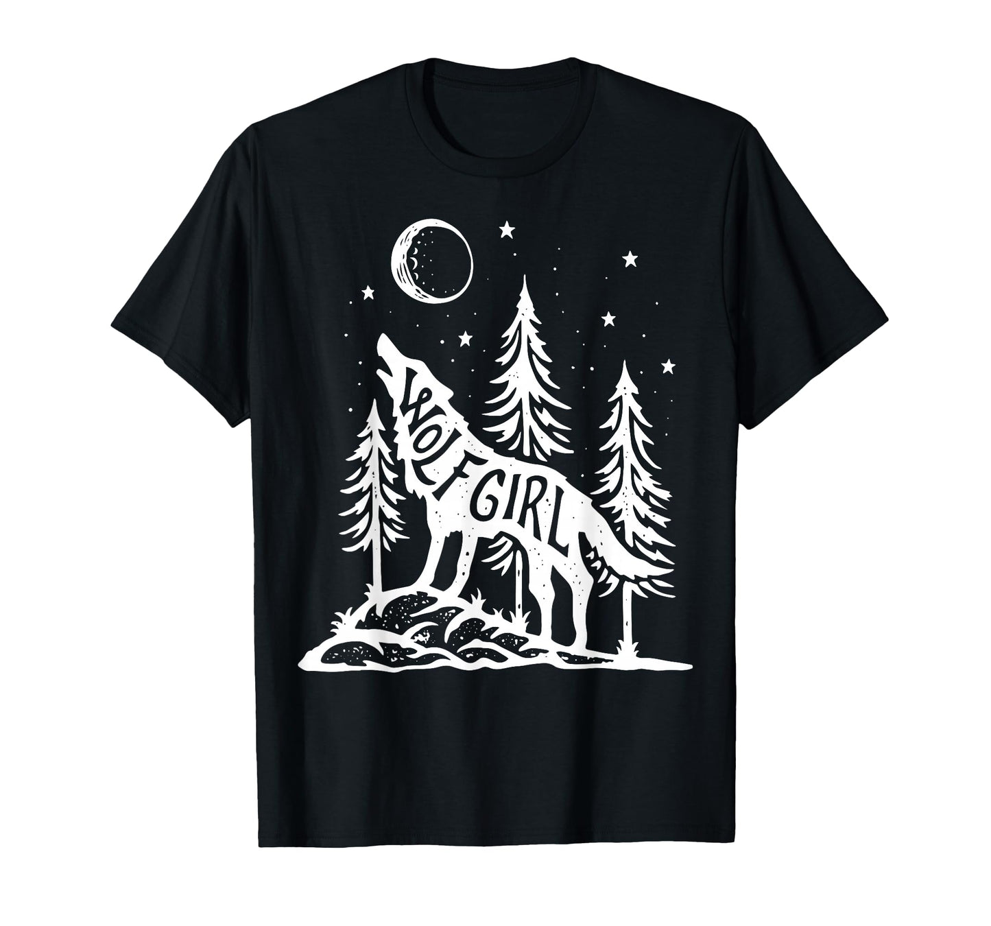 Wolf Girl Who Loves Wolves Funny Animal Lovers Women Outdoor T-Shirt