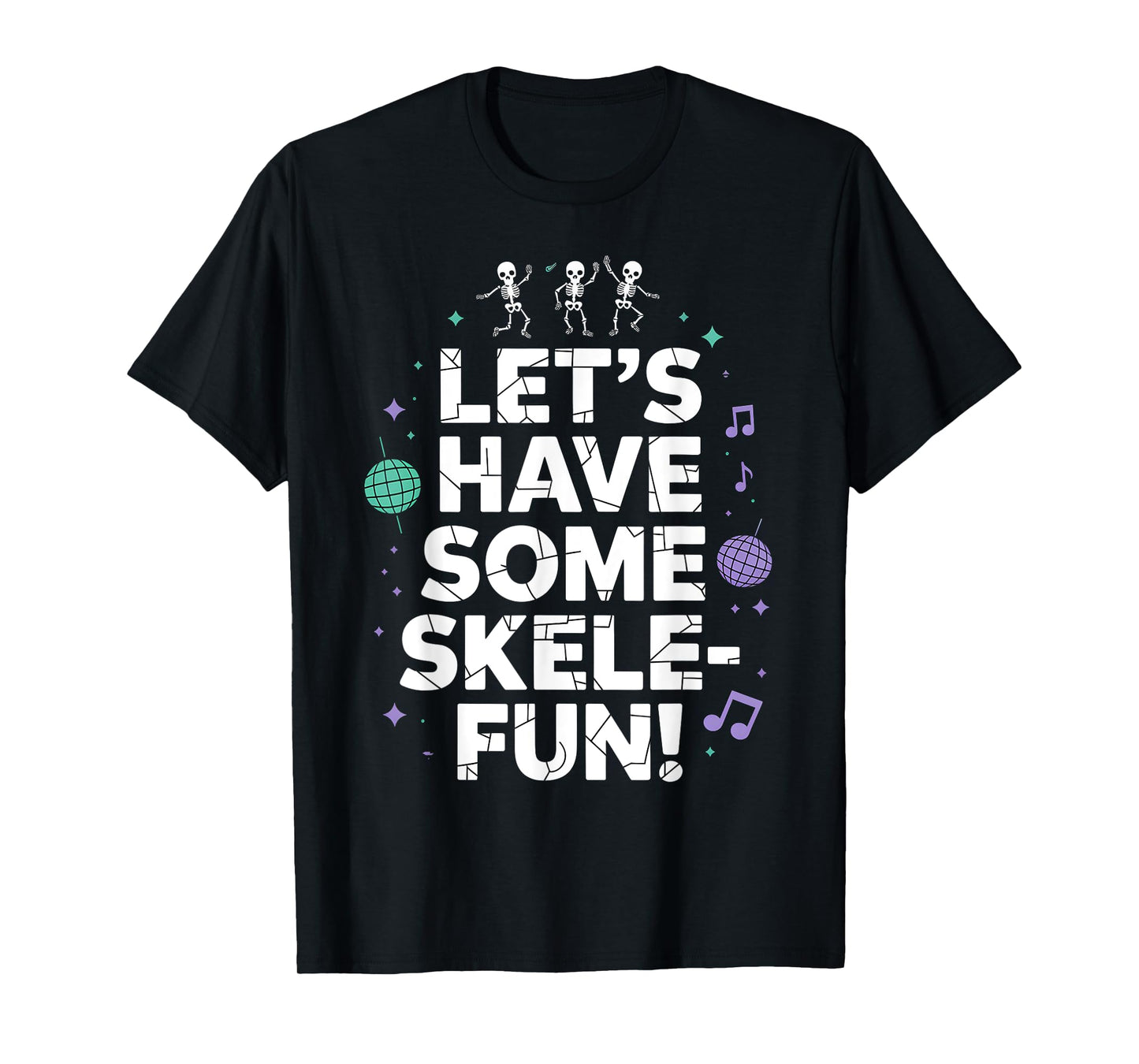 Funny Skeleton Halloween Quote Retro Skull Fall Design T-Shirt