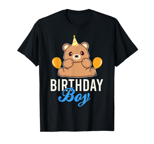 Cute Bear Birthday Boy T-Shirt