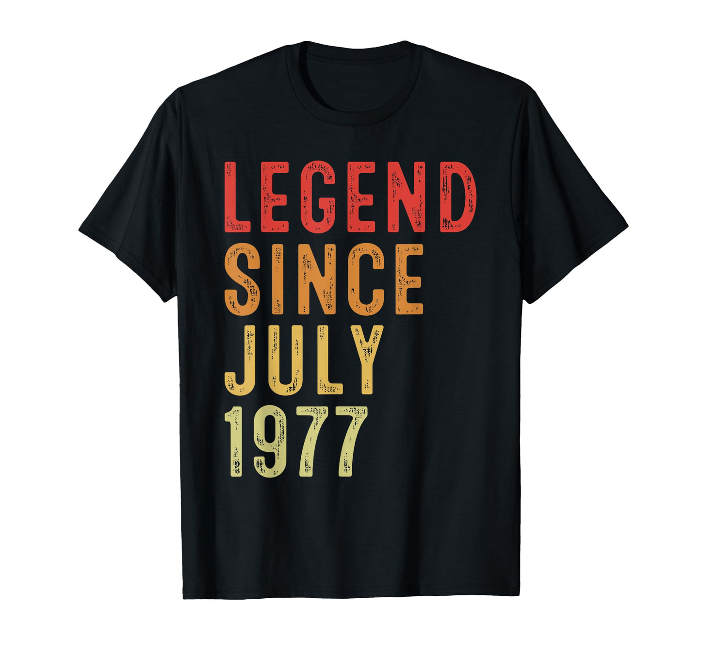 Legend Since July 1977 Vintage 1977 Birth Of Birthday Gifts T-Shirt