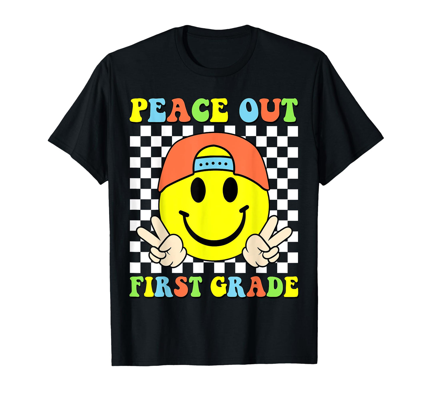 Peace Out 1st Grade Boys Kid Graduation Last Day Of School T-Shirt