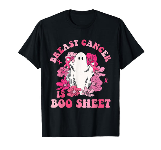 Breast Cancer Is Boo Sheet Halloween Breast Cancer Awareness T-Shirt