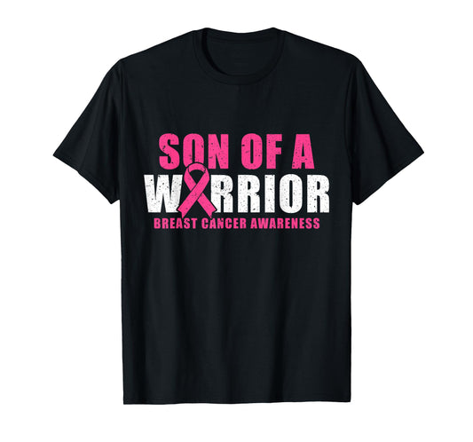 Son Of A Warrior Breast Cancer Awareness T-Shirt