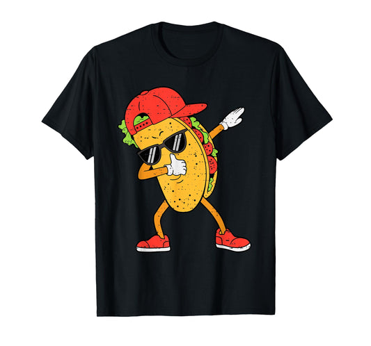 Dabbing Tacos Dab Cinco De Mayo Mexican Boys Toddlers Kids T-Shirt