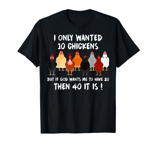 Funny Chicken Gifts For Men Women Poultry Chickens Farmer T-Shirt