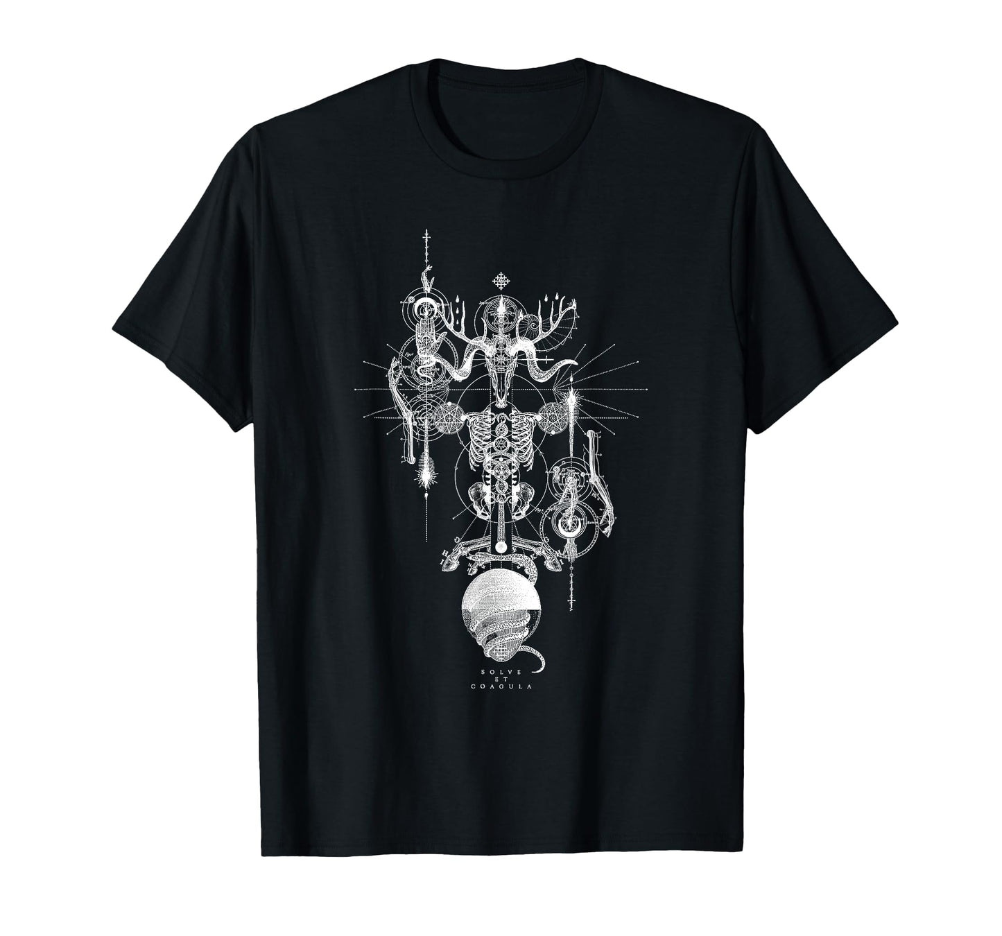 Solve Et Coagula Alchemical Medieval Occult Celtic Dragon T-Shirt