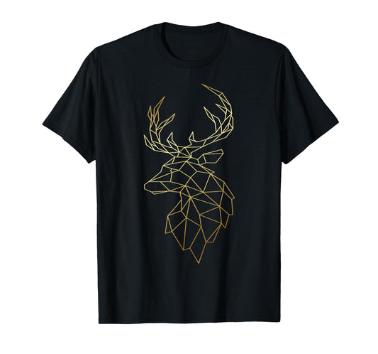 Deer Shirt Geometric Polygonal Abstract Art T-Shirt T-Shirt
