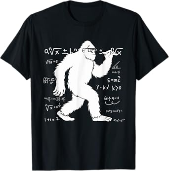 Funny Bigfoot Math Pun For Teachers Students Pi Day T-Shirt
