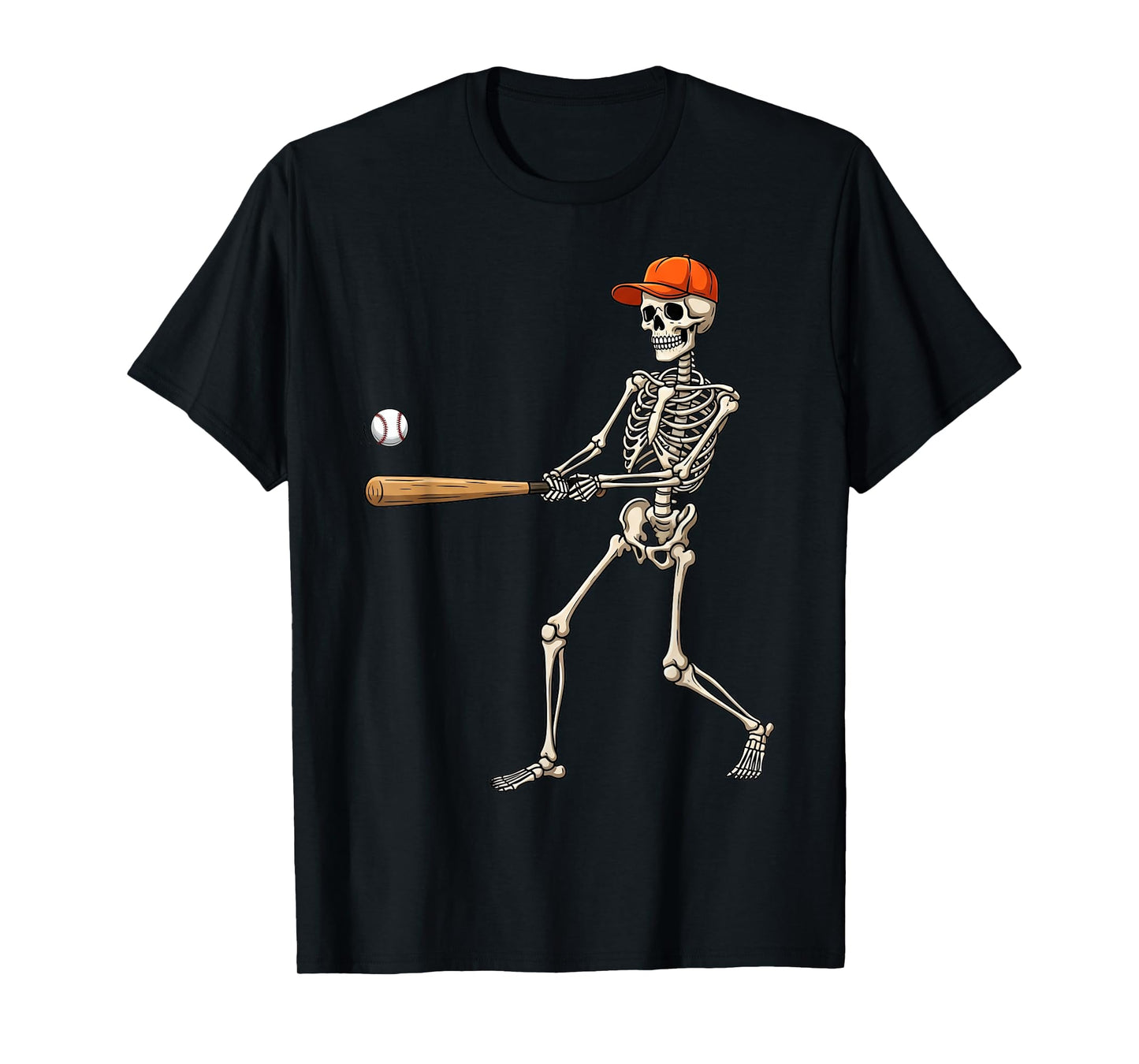 Skeleton Baseball Halloween Costume Gifts for Men Women Kid T-Shirt