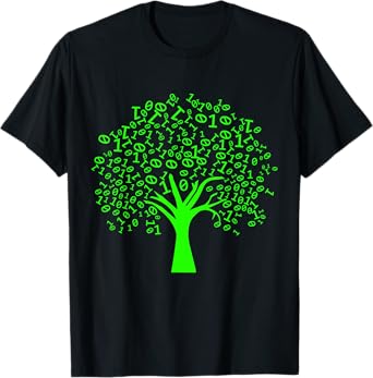 Funny Binary Tree Computer Science Coding Programmer T-Shirt