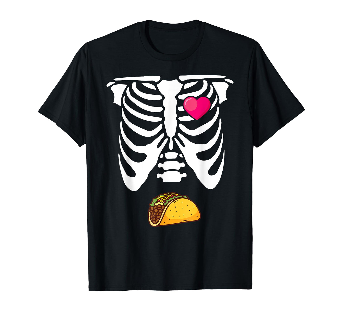 Matching Halloween Pregnancy Announcement Skeleton Couples T-Shirt