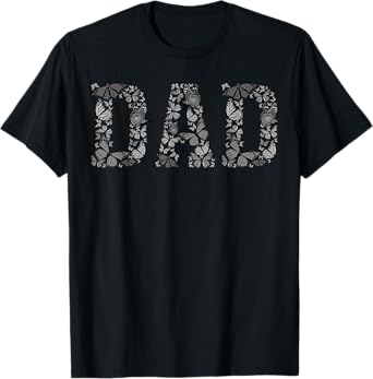 Dad Colorful Butterflies | Cool Father's Day Lover Men Gift T-Shirt